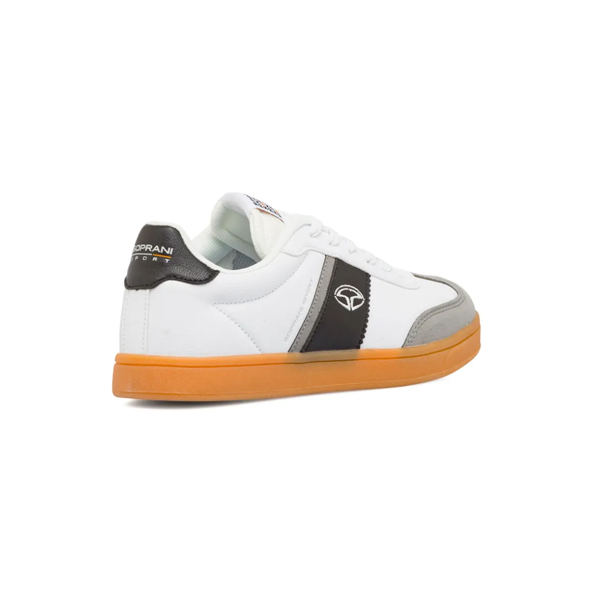 Sneakers Bianche da Uomo con Dettagli scamosciati Soprani Sport