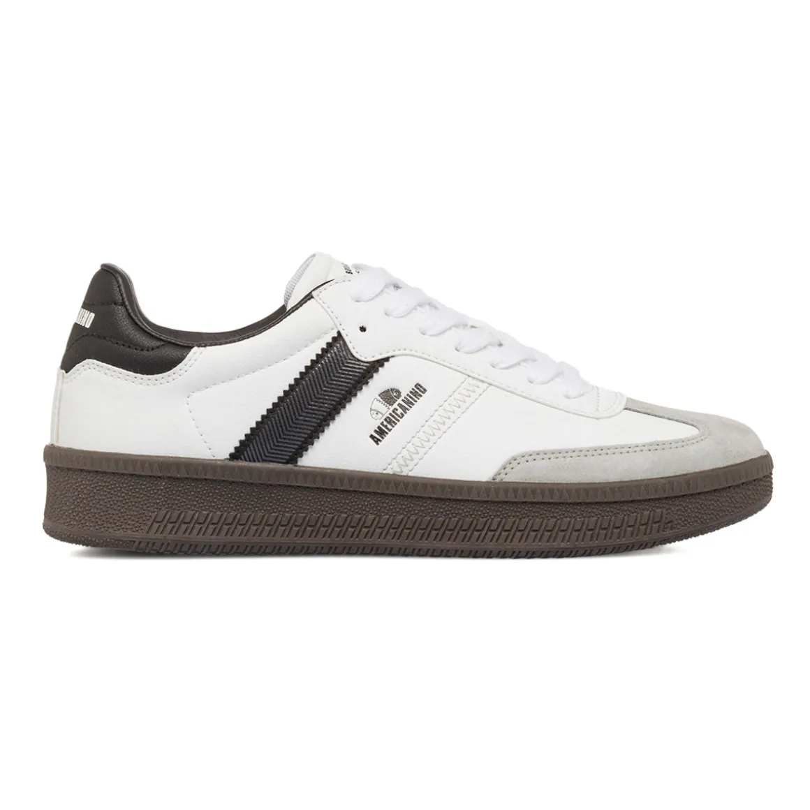 Sneakers bianche da Uomo con banda laterale Americanino