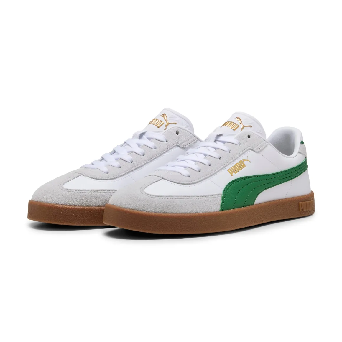 Sneakers bianche da Uomo con dettaglio logo verde Puma Club II Era