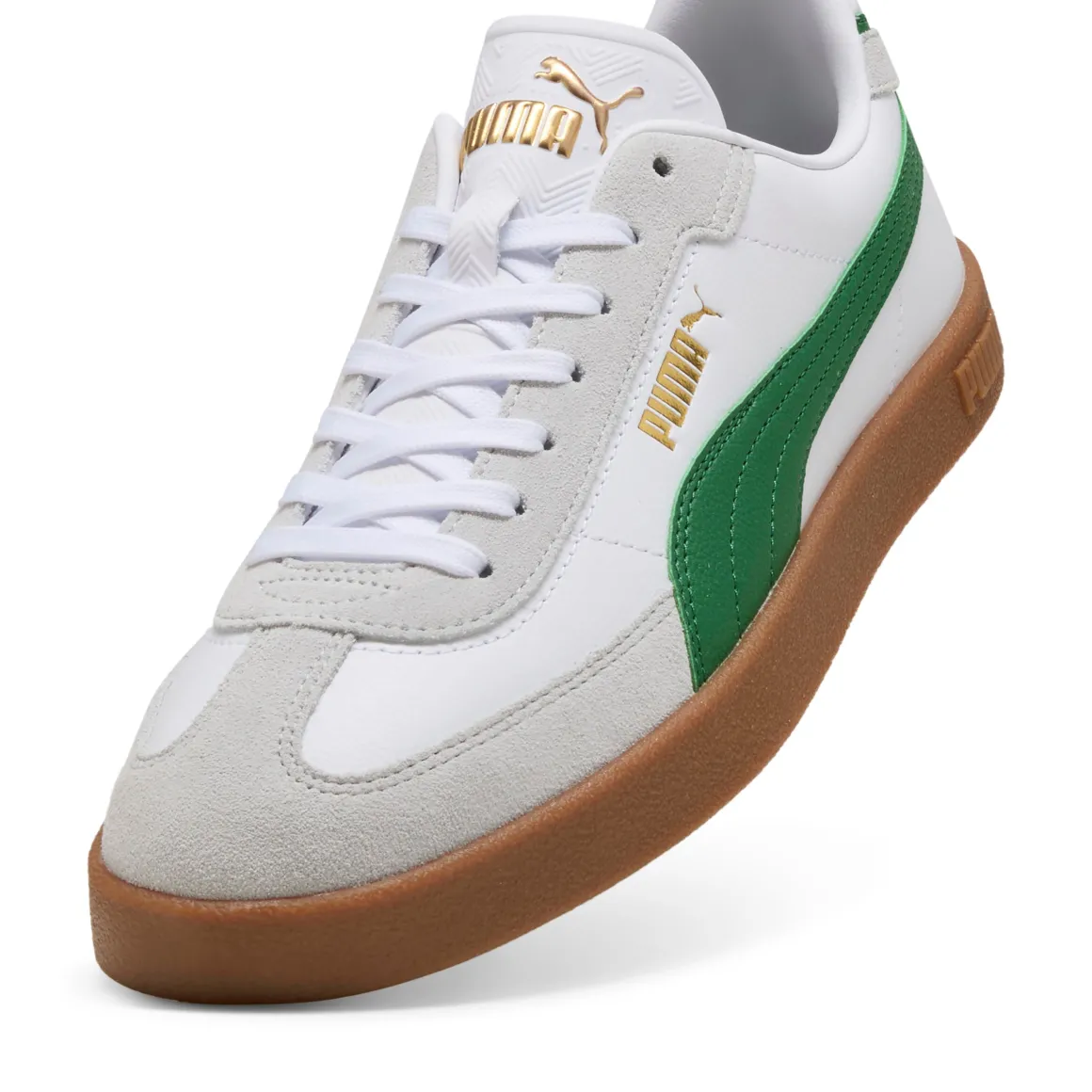 Sneakers bianche da Uomo con dettaglio logo verde Puma Club II Era