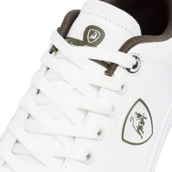Sneakers bianche da Uomo con dettaglio verde Tonino Lamborghini