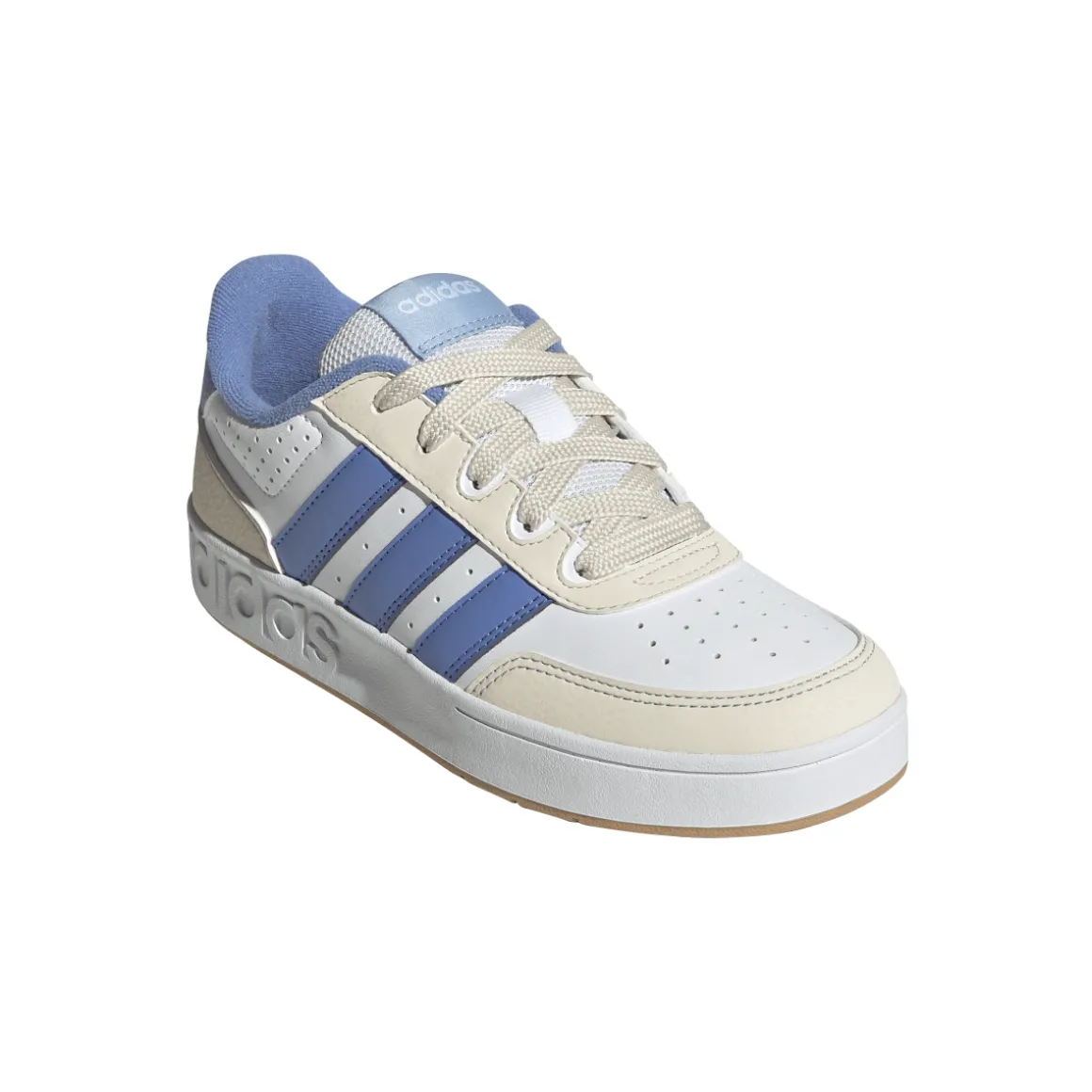 Sneakers bianche e blu da Ragazzo adidas BREAKBASE J