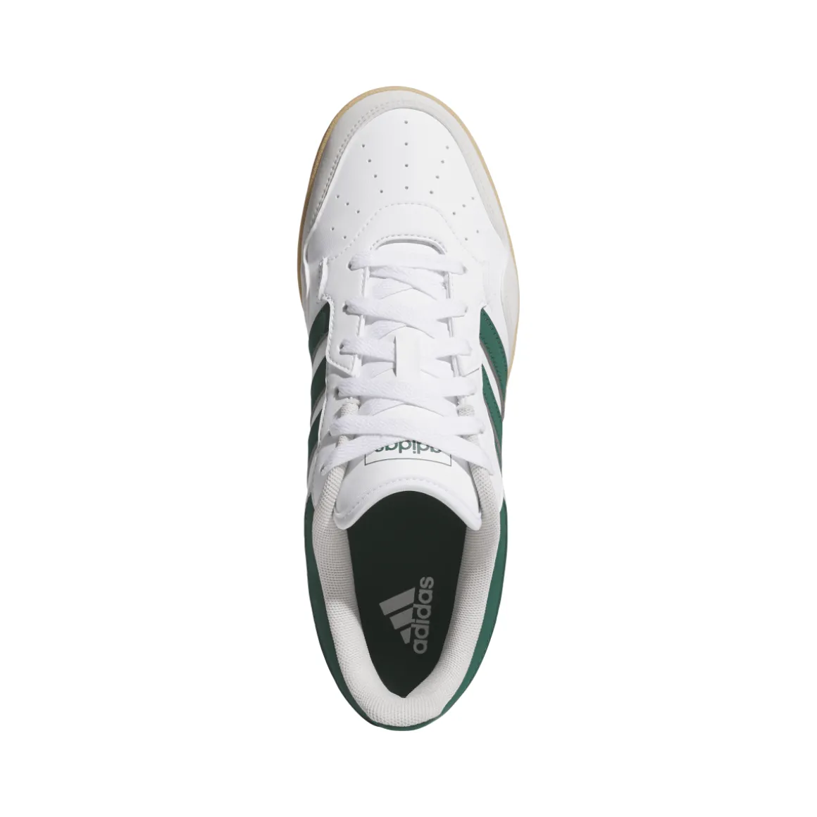 Sneakers bianche e con inserti verdi da Uomo adidas Hoops 4.0