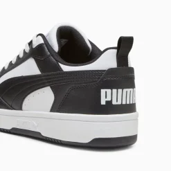 Sneakers bianche e nere da uomo Puma Rebound v6
