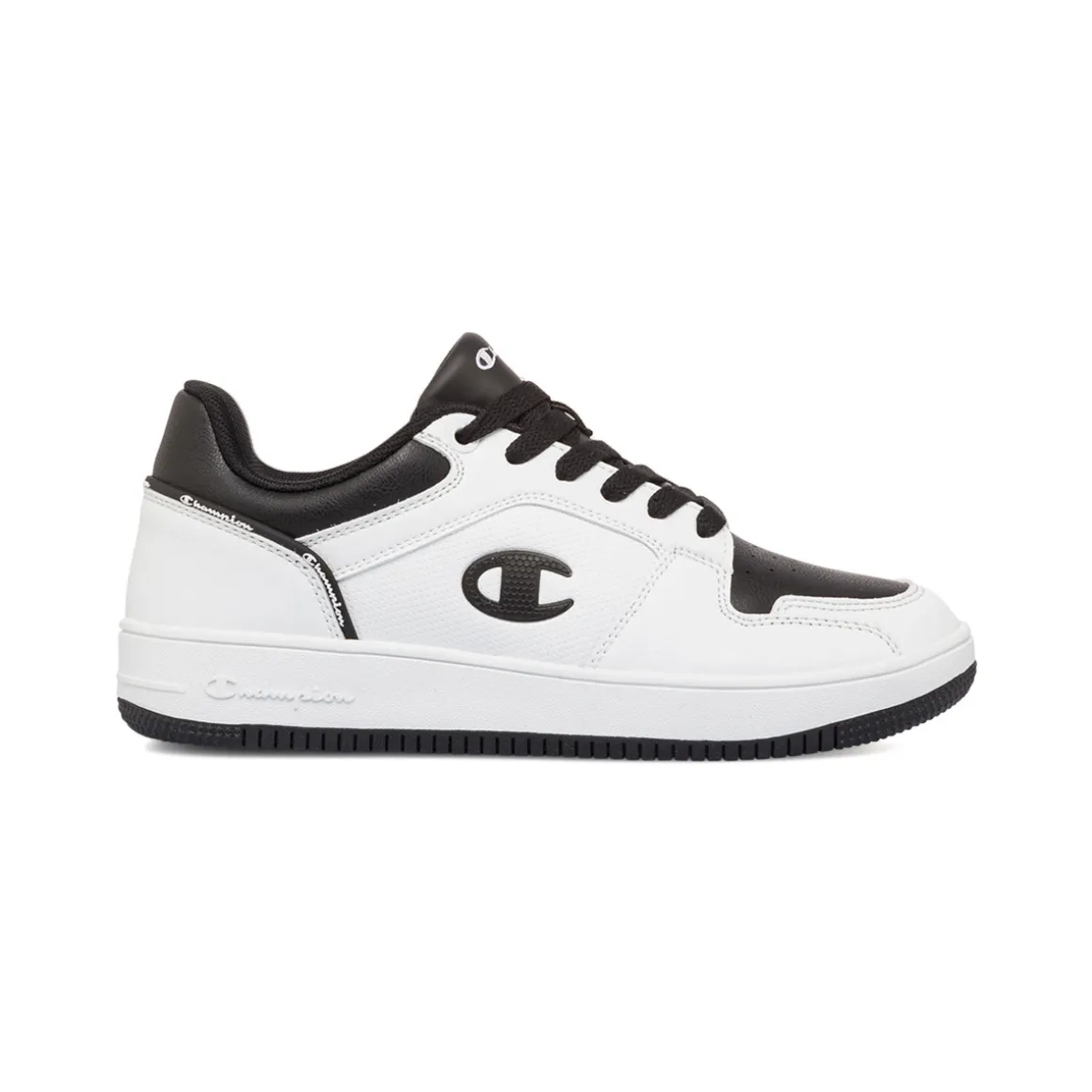 Sneakers bianche e nere da donna con logo Champion 2.0 Low