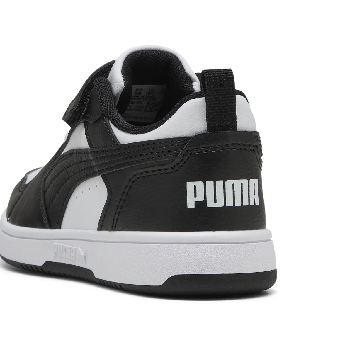 Sneakers bianche e nere da Bambino con chiusura a strappo Puma