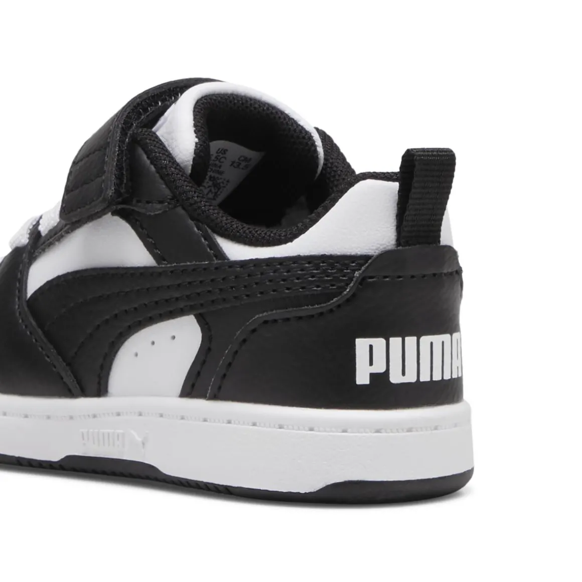 Sneakers bianche e nere Primi passi Bambino con strappo Puma Rebound