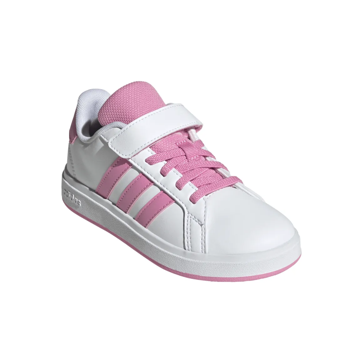 Sneakers bianche e rosa da Bambina con strappo adidas Grand Court 2.0