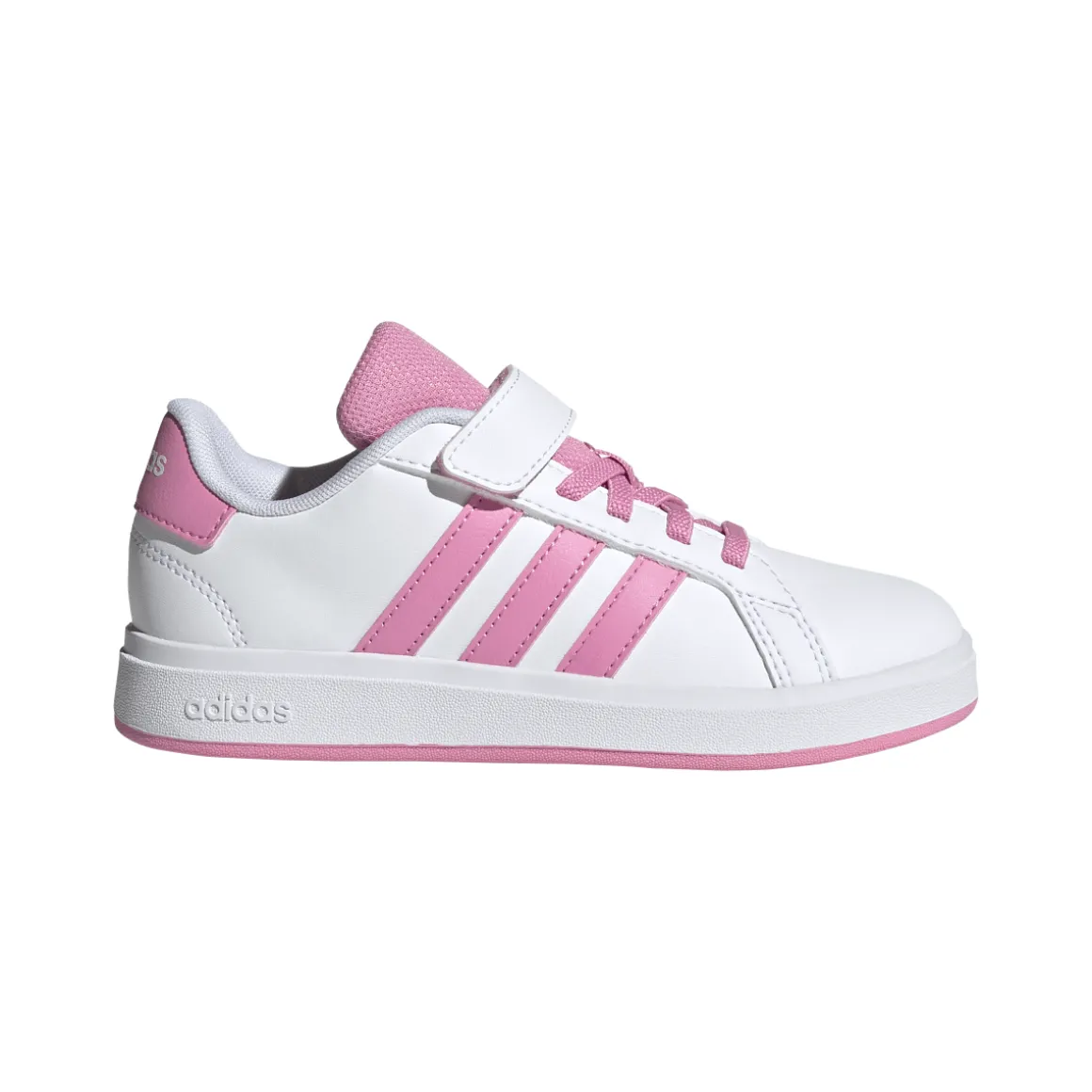 Sneakers bianche e rosa da Bambina con strappo adidas Grand Court 2.0