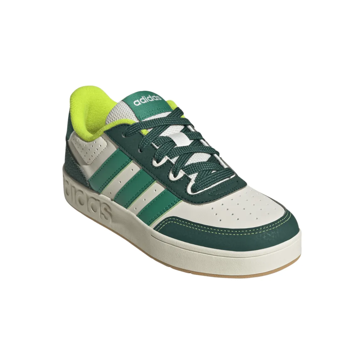 Sneakers bianche e verdi da Ragazzo adidas BreakBase