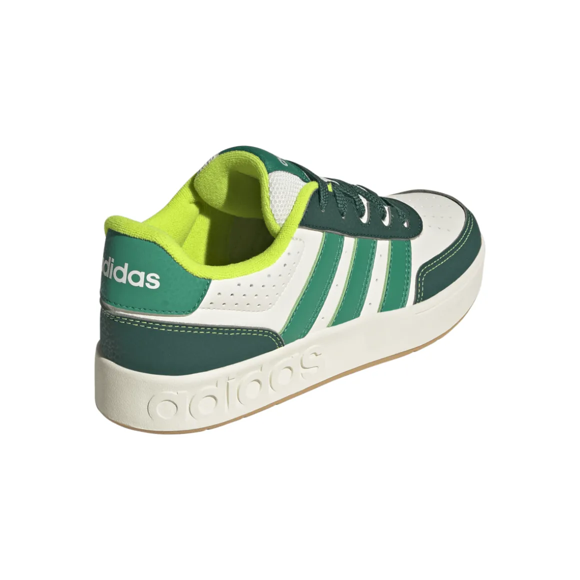 Sneakers bianche e verdi da Ragazzo adidas BreakBase