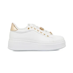 Sneakers bianche platform da donna Lora Ferres