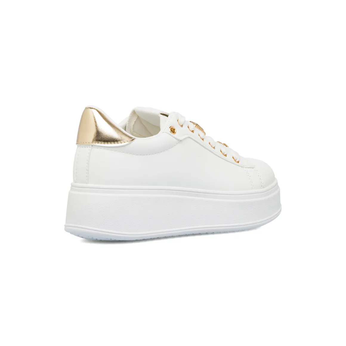 Sneakers bianche platform da donna Lora Ferres