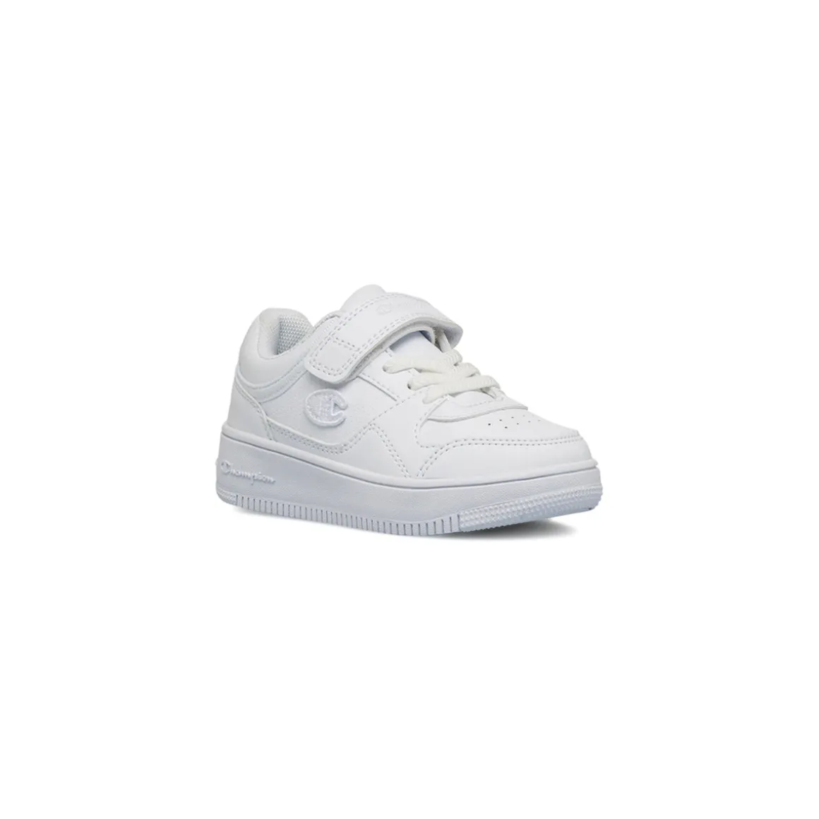 Sneakers bianche primi passi da bambino con logo laterale Champion Rebound Low B Td