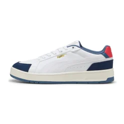 Sneakers bianco con inserti effetto scamosciato blu da Uomo Puma Court