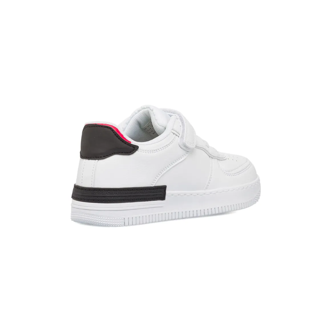 Sneakers bianco da ragazzo Space Boy con dettagli nero e rosso