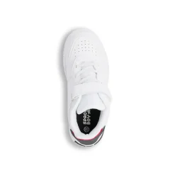 Sneakers bianco da ragazzo Space Boy con dettagli nero e rosso