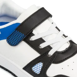 Sneakers bianco da ragazzo Birilli&Monelli con dettagli nero e blu