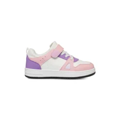 Sneakers bianco da ragazza Le Scarpe di Alice con dettagli rosa e lilla
