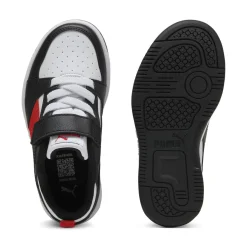 Sneakers bianco e nero da Bambino con strappo Puma Rebound v6