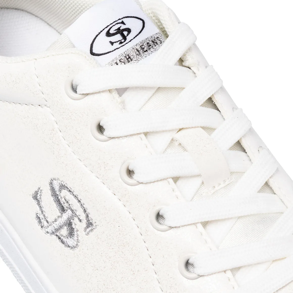 Sneakers Bianco off-white da Donna con logo Swish Jeans