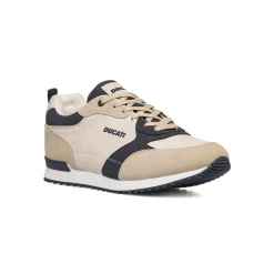 Sneakers bianco off-white e blu da Uomo Ducati