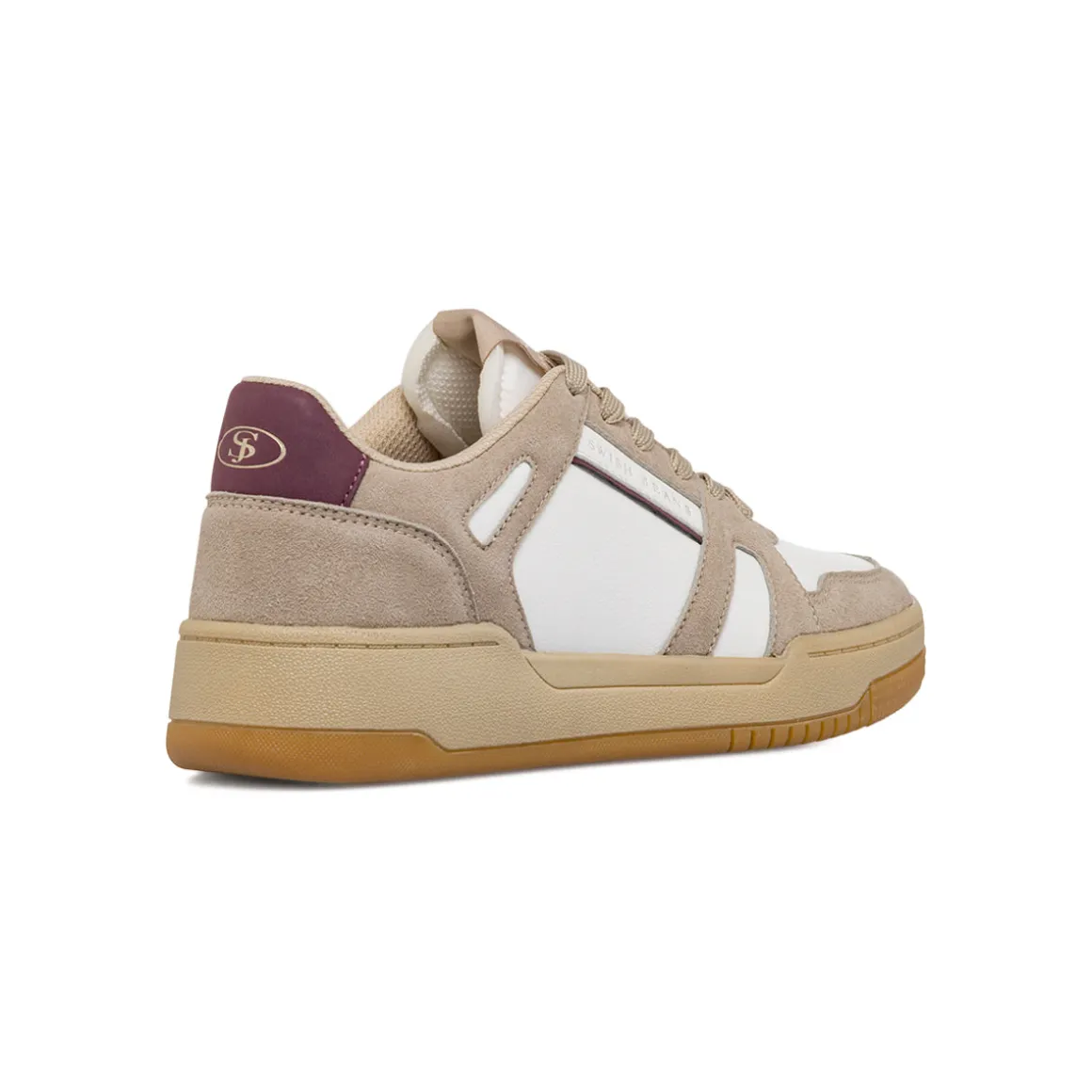 Sneakers bicolore beige e bianche da Donna Swish Jeans
