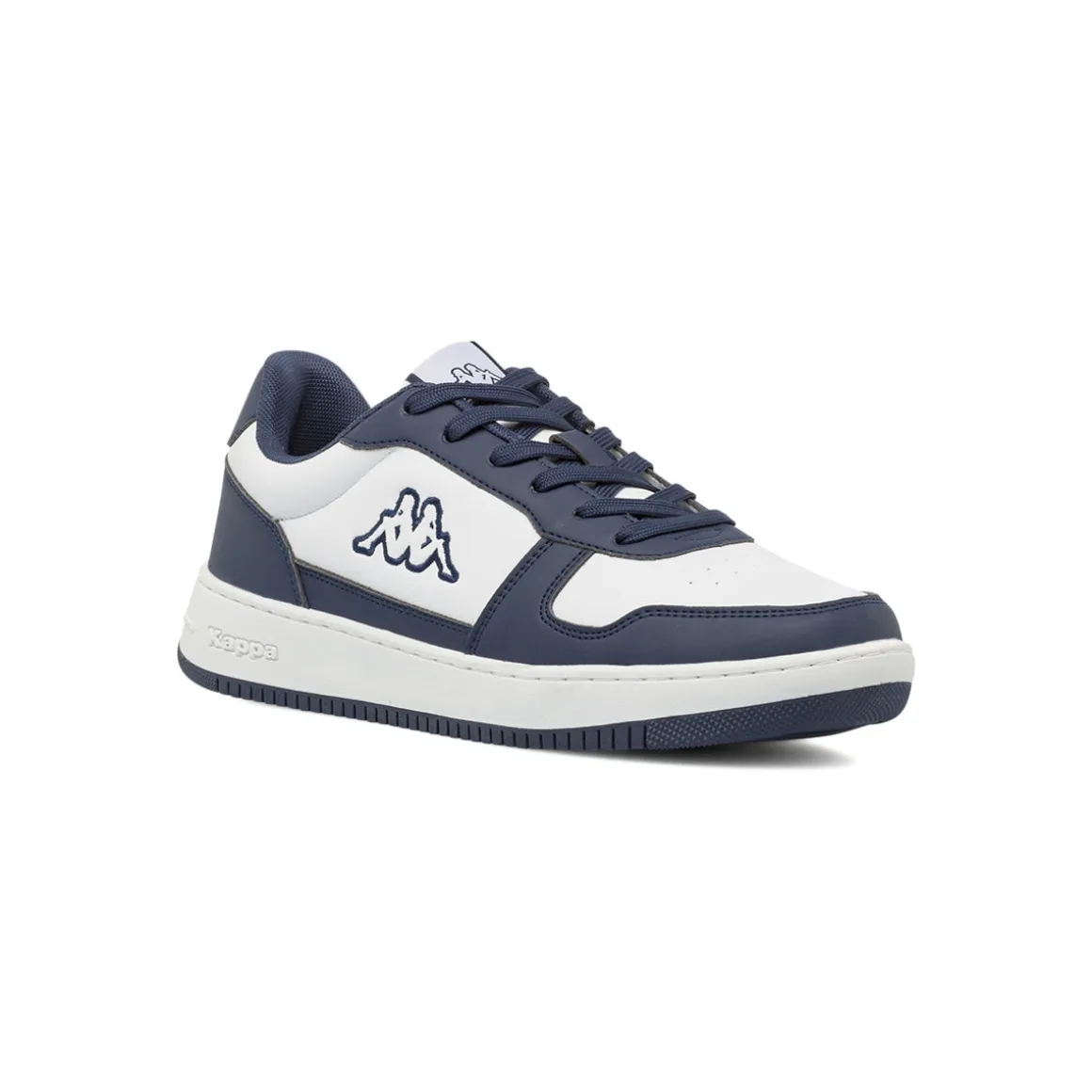 Sneakers bicolore bianche e blu da Uomo Kappa
