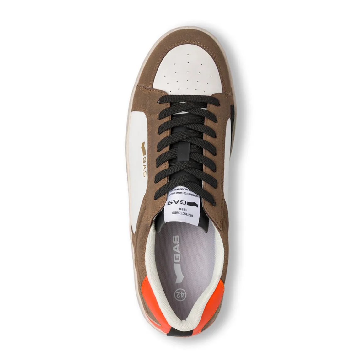 Sneakers bicolore bianche da Uomo Gas