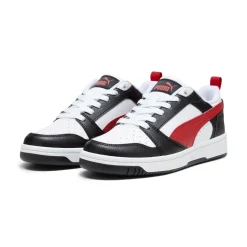 Sneakers bicolore bianco e nero da Ragazzo Puma Rebound v6