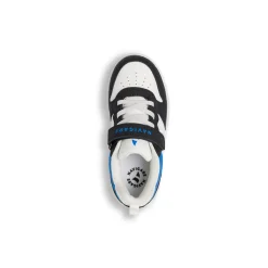Sneakers bicolore bianco e nero da Bambino con strappo Navigare