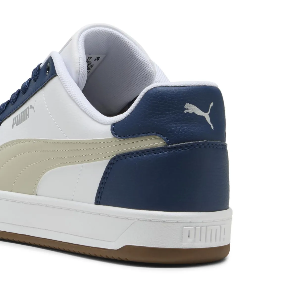 Sneakers bicolore bianco e blu da Uomo Puma Caven 2.0