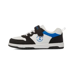 Sneakers bicolore bianco e nero da Ragazzo con strappo Navigare