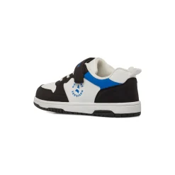 Sneakers bicolore bianco e nero da Ragazzo con strappo Navigare