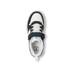 Sneakers bicolore bianco e nero da Ragazzo con strappo Navigare