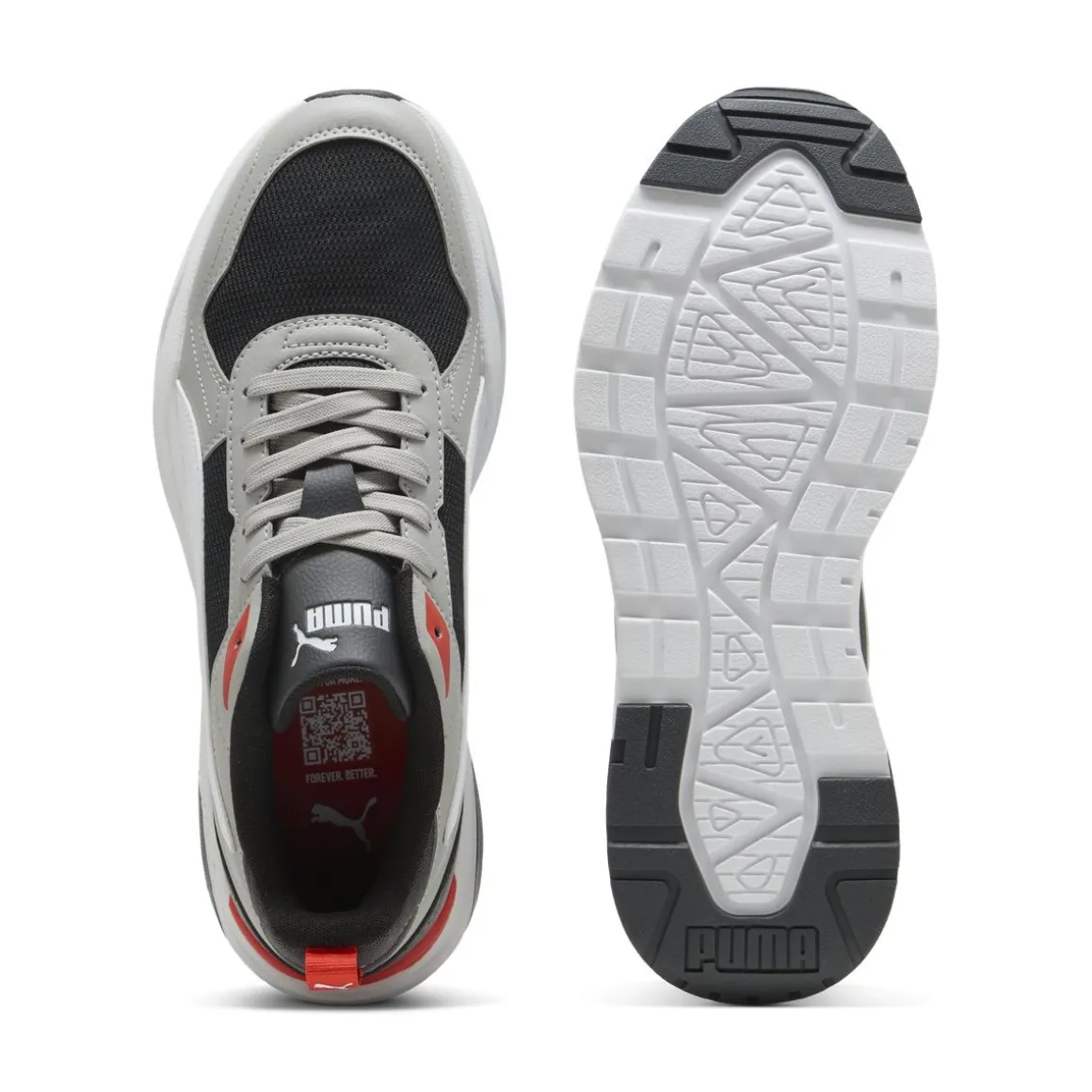 Sneakers bicolore grigio e nero da Uomo Puma Trinity 2