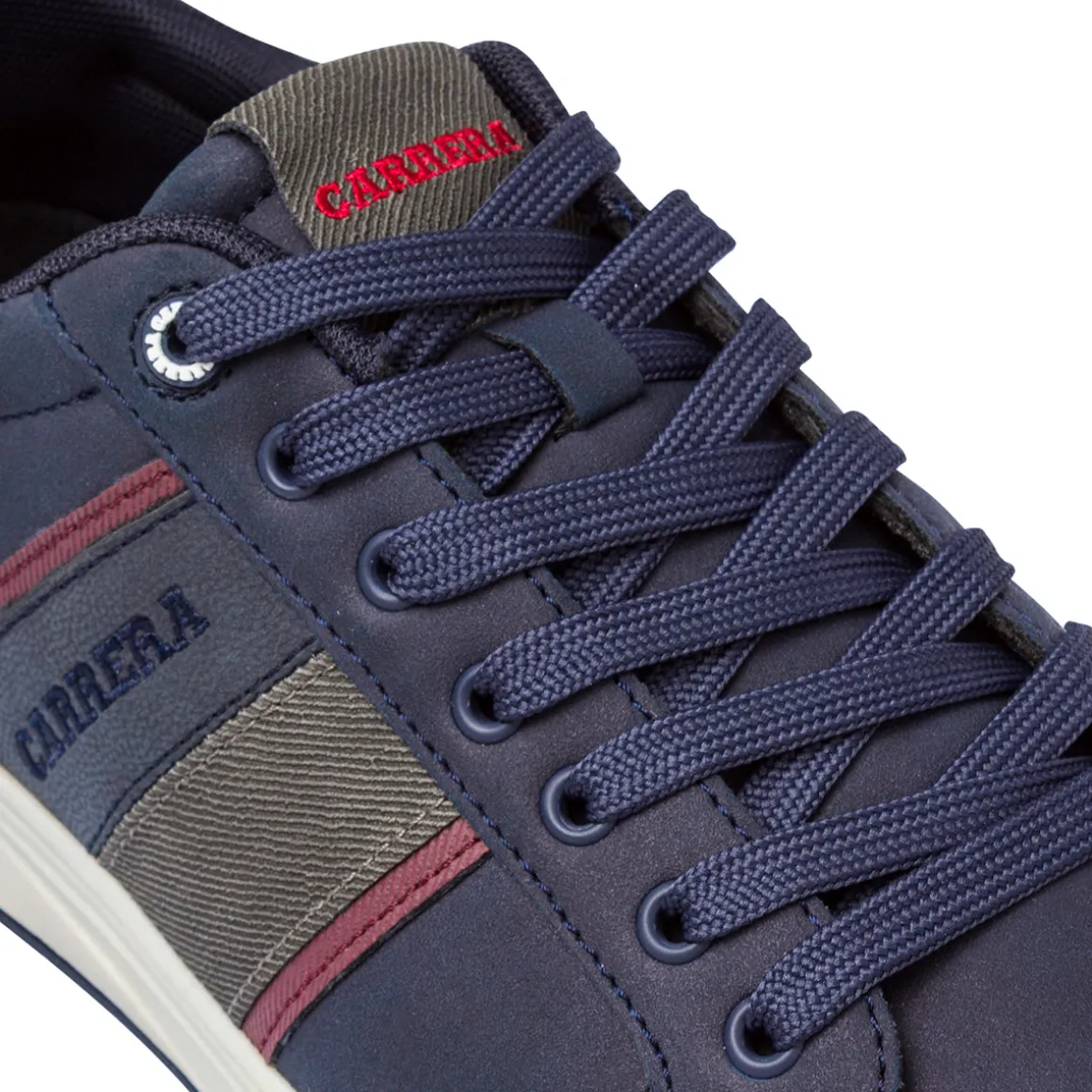 Sneakers blu con dettagli bordeaux da Uomo Carrera Jeans