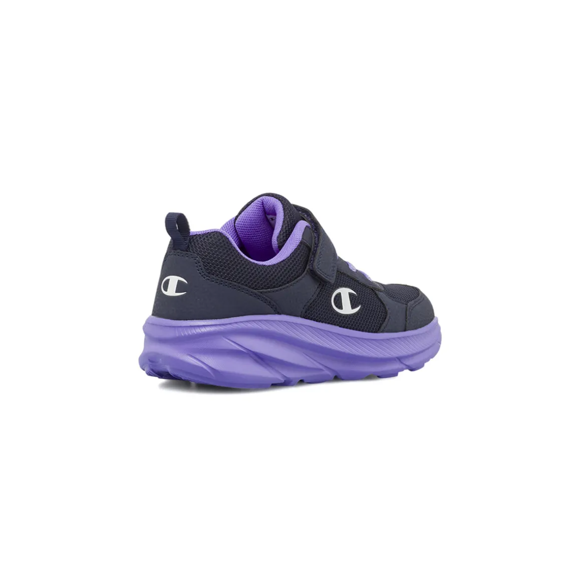 Sneakers blu da bambina con strappo Champion