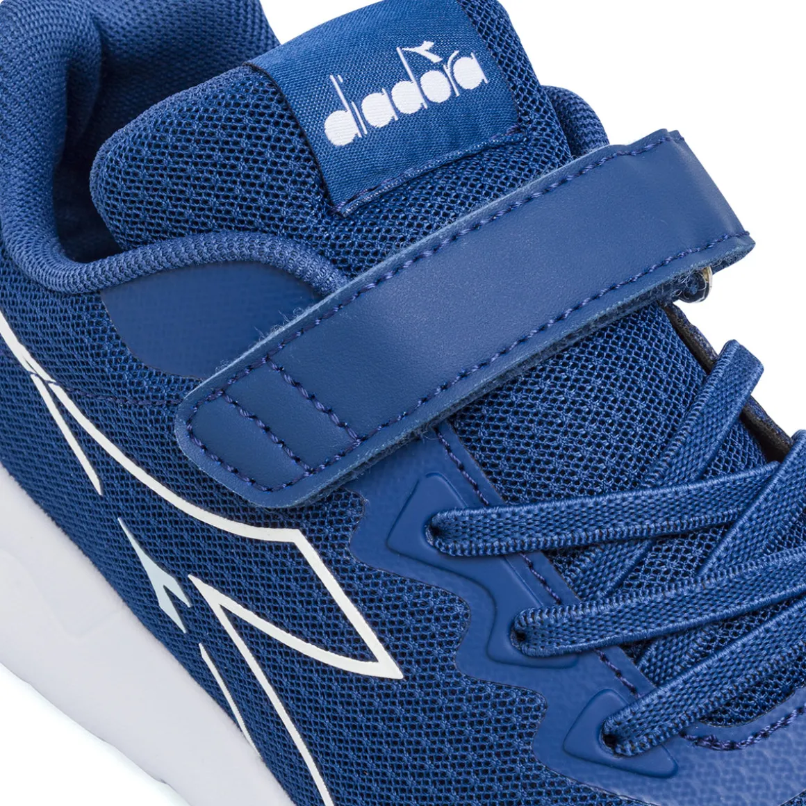 Sneakers blu da Bambino con chiusura a strappo Diadora