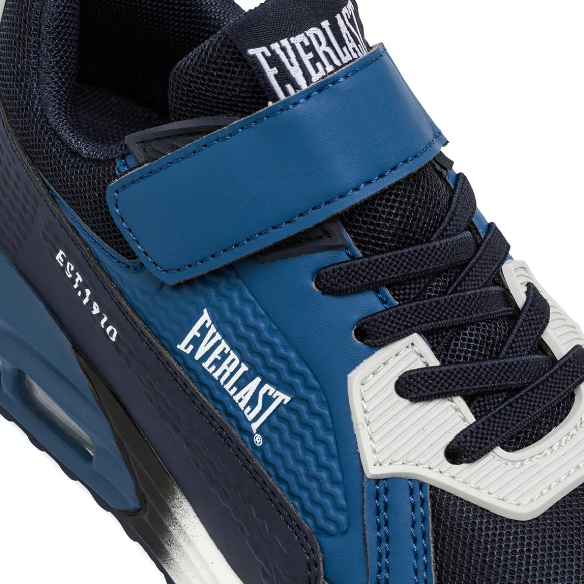 Sneakers blu da Bambino con ammortizzzione ad aria e strappo Everlast