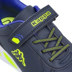 Sneakers blu da bambino con luci e strappo Kappa