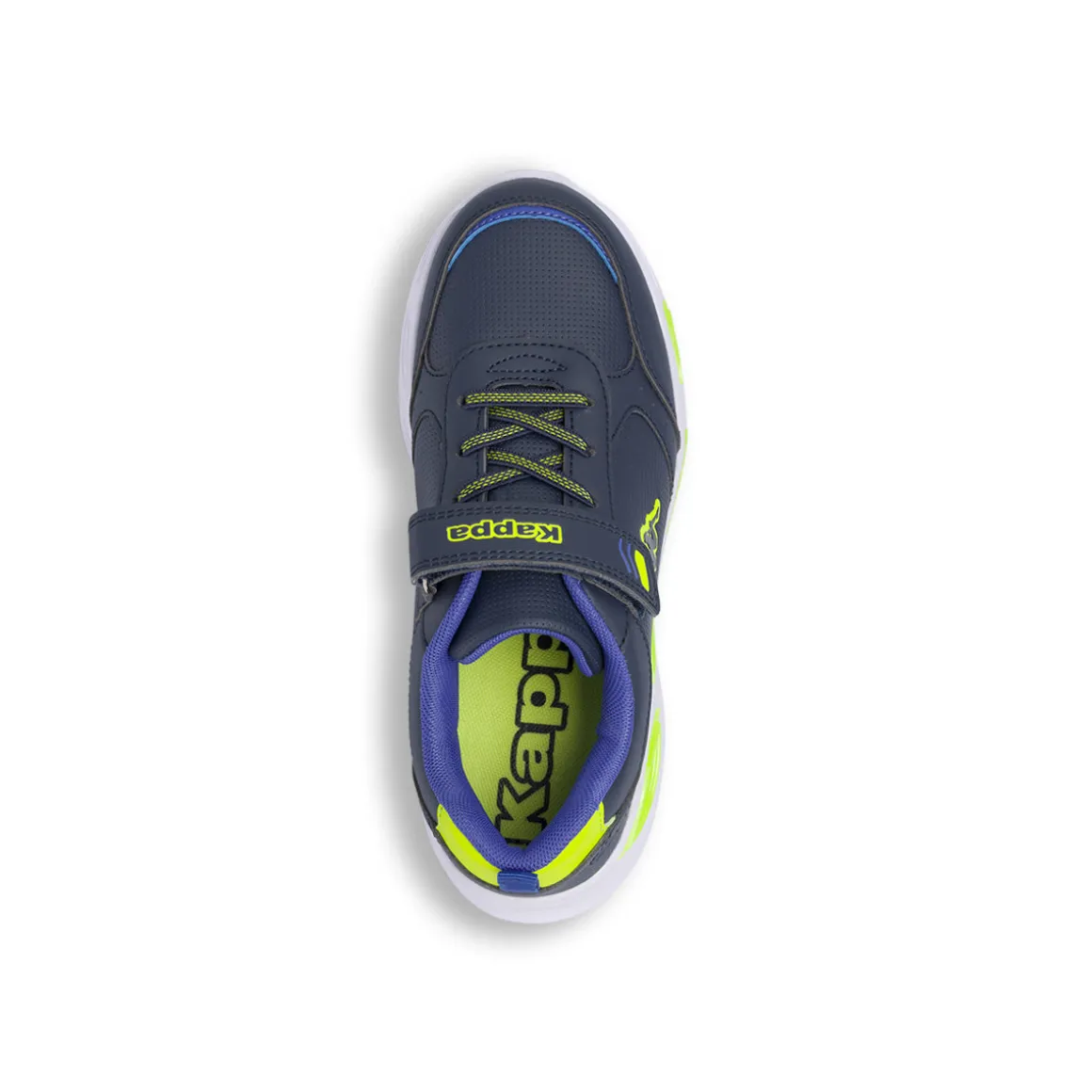 Sneakers blu da bambino con luci e strappo Kappa