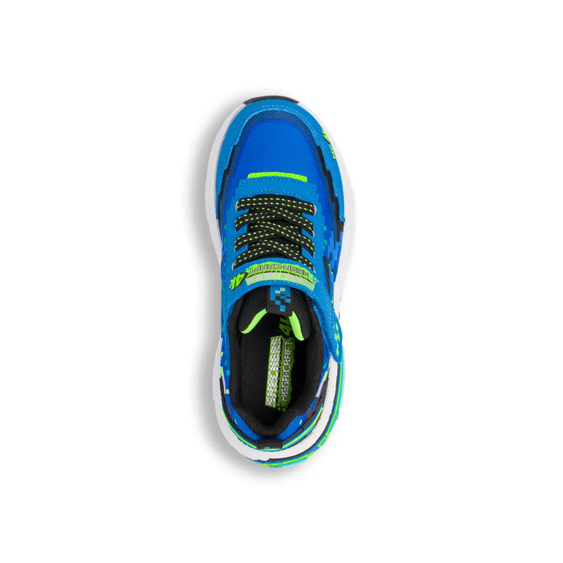 Sneakers blu da Bambino con dettagli pixel e strappo Skechers