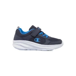 Sneakers blu da bambino con strappo Champion