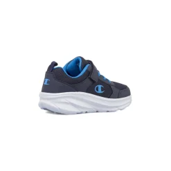 Sneakers blu da bambino con strappo Champion