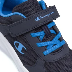 Sneakers blu da bambino con strappo Champion