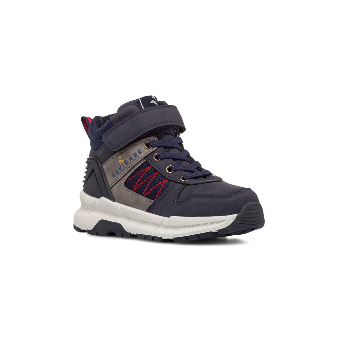 Sneakers blu da Bambino con dettaglio grigio e strappo Navigare