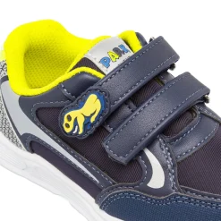 Sneakers blu da Bambino con Dinosauro e dettagli gialli Chicco