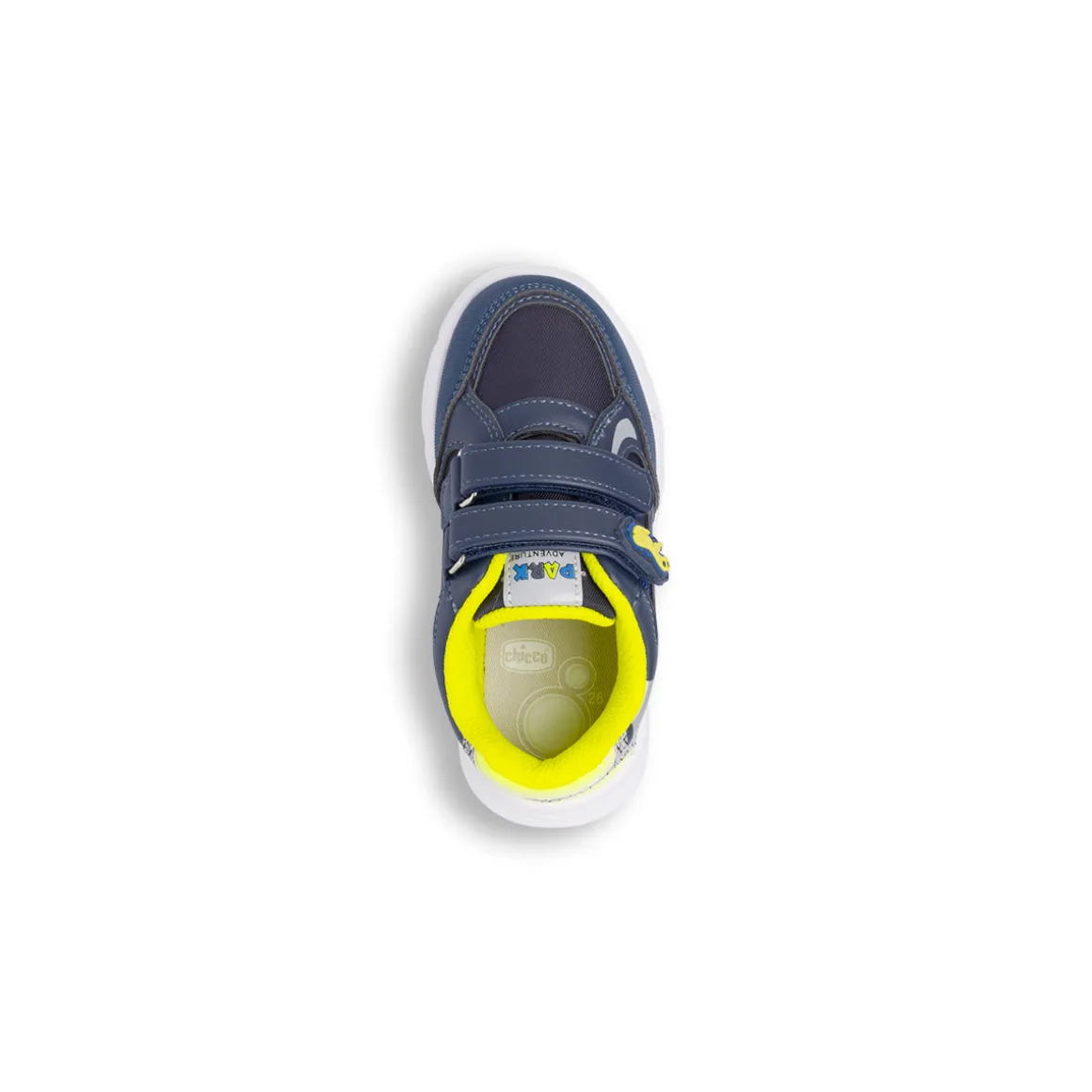 Sneakers blu da Bambino con Dinosauro e dettagli gialli Chicco