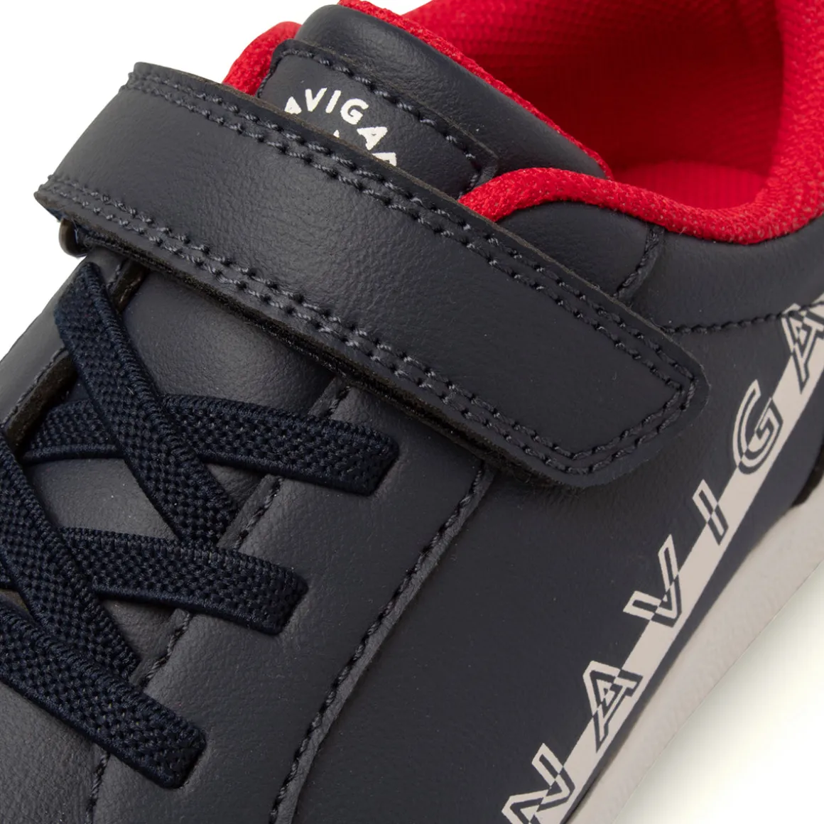 Sneakers blu da Bambino con strappo e logo Navigare